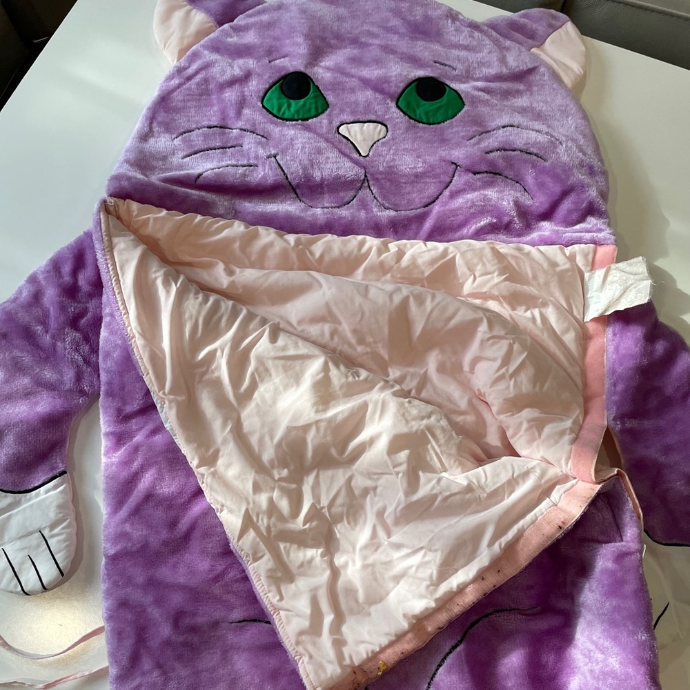 Girls cat-shaped 3D sleeping bag